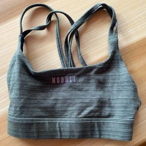 NoBull green sports bra